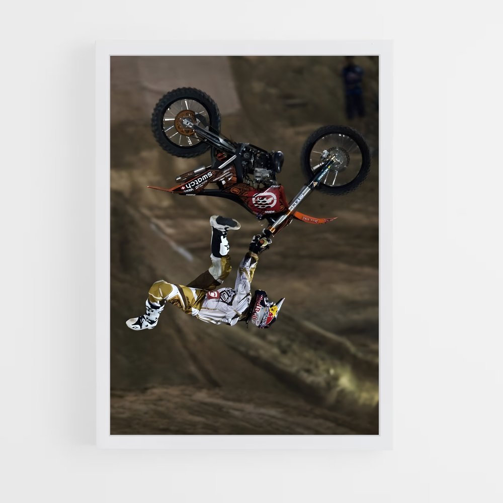Poster Airborne Rider – affiche Motocross freestyle (vue 3)